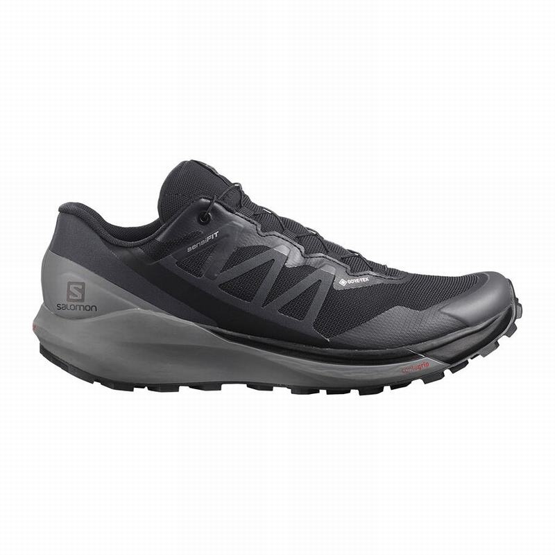 Salomon SENSE RIDE 4 GORE-TEX INVISIBLE FIT Zapatillas Trail Running Hombre - Negras - Colombia (219